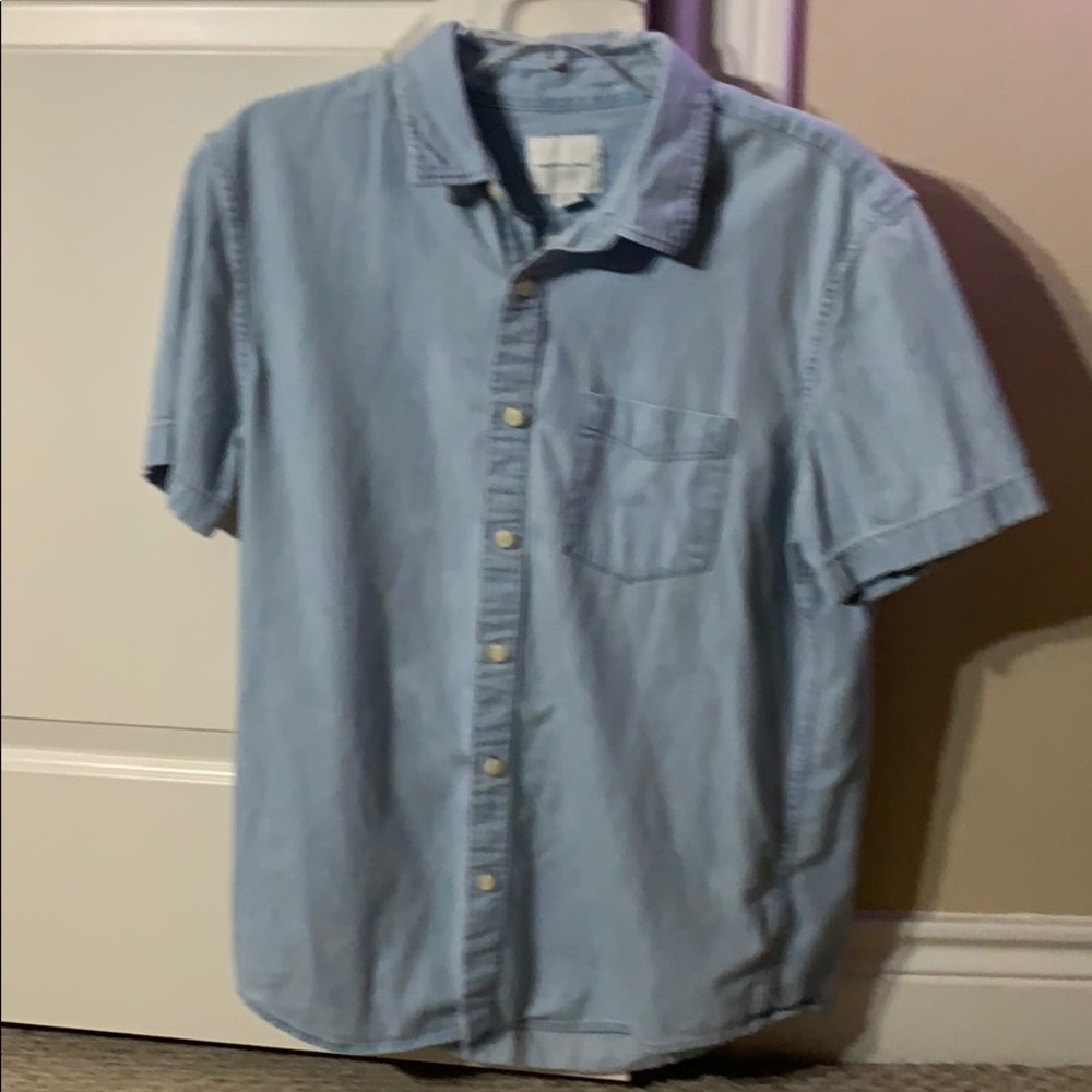 Men’s American Eagle Light Blue Button-Down- Large